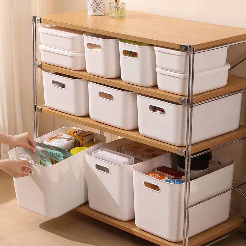 Caja de almacenamiento varios para el hogar, organizador de cosméticos de escritorio, cesta de almacenamiento multifuncional, armario y caja de almacenamiento de ropa