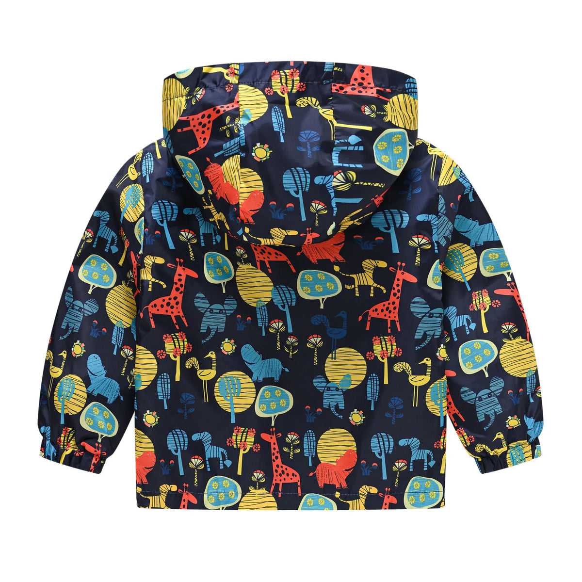Chaqueta impermeable con capucha para niños y niñas, cortavientos con cremallera y estampado de dinosaurio de dibujos animados, a la moda, novedad