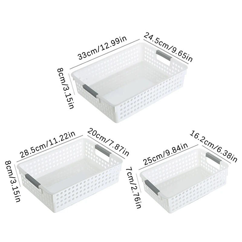Cesta de almacenamiento hueca para el hogar, cesta de almacenamiento de plástico minimalista para juguetes y cosméticos varios