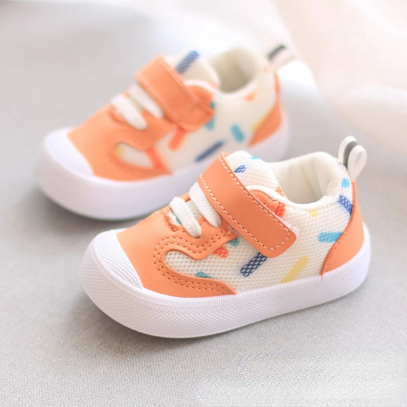 Zapatos Niña Zapatos para caminar de bebé otoño nueva suela suave Zapatos casuales de niño cara de malla zapato deportivo para niña recién nacida Zapatos de bebé Zapatillas