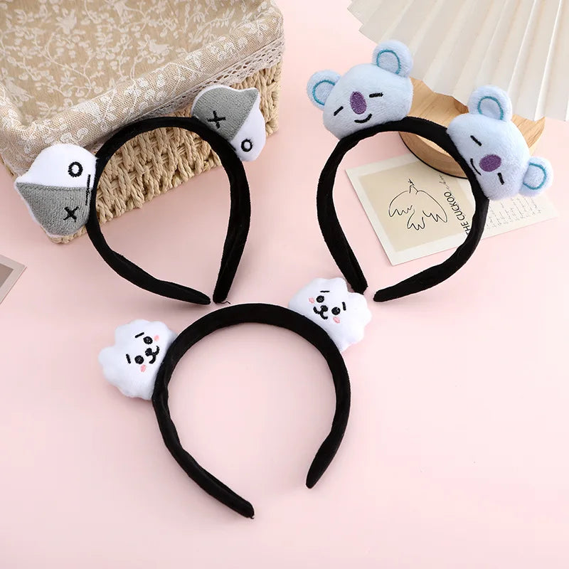 Diadema de Muñeca de Dibujos Animados Creativa y Linda de BT21 koya RJ Shooky Man Tata Chimmy Cooky, Decoración de Periféricos de Animación Secundaria