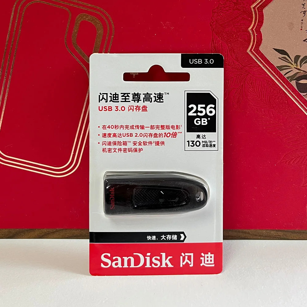 Unidad flash USB SanDisk USB 3,0, 512GB, 256GB, 128GB, 64GB, 32GB, Super Mini Pen Drive, memoria USB de alta velocidad usb3.1, disco U
