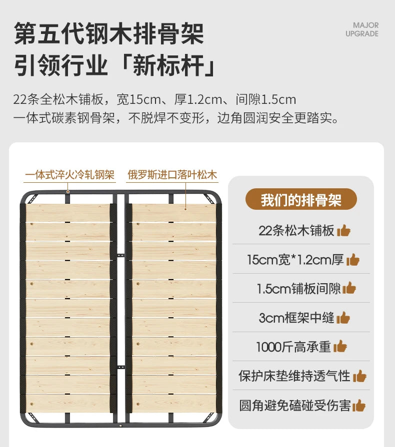 Tatami italiano de cuero Artificial de 180x200cm, cabecero alto, muebles de cama doble de lujo, juegos de cama con marco queen, muebles completos