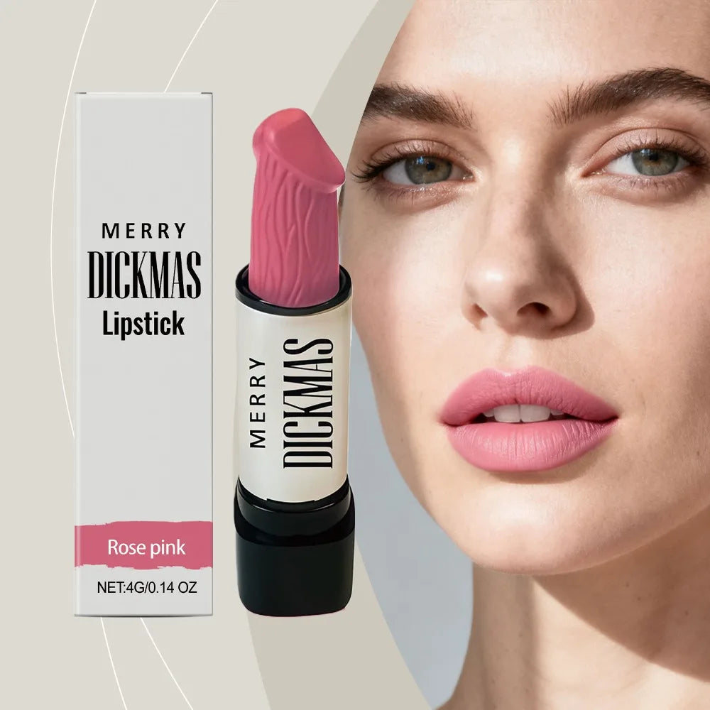 Lápiz Labial Secret Party Christmas, Lápiz Labial Mate de Larga Duración, Brillante, Sedoso, Suave como el Terciopelo, de Alta Pigmentación, Maquillaje Cosmético para Mujer