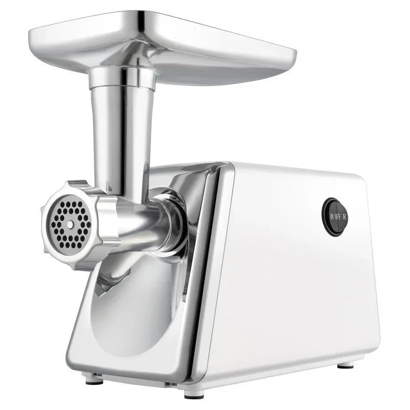 Picadora de carne eléctrica, máquina para hacer salchichas con 3 placas de molienda, empujador de alimentos, picadora de carne, exprimidor, picadora de alimentos para el hogar y la cocina