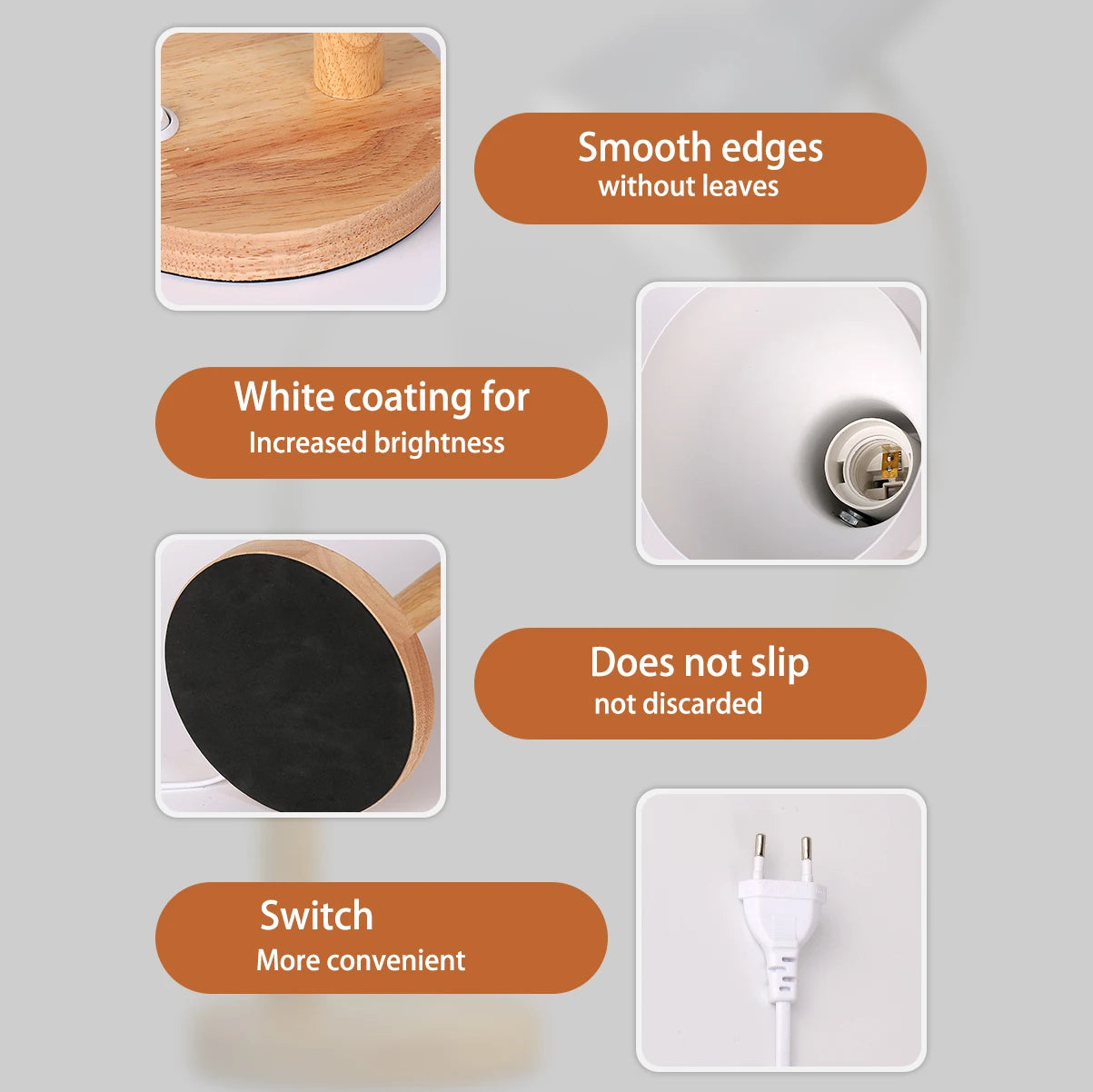 Lámpara LED de escritorio E27, lámparas de mesa con Base, bombilla reemplazable, luz de noche para habitación, dormitorio, oficina, estudio, iluminación de lectura