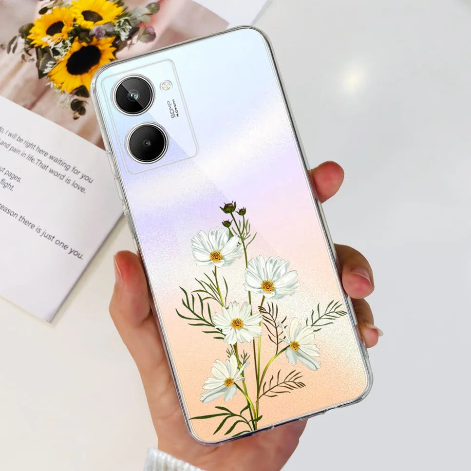 Para Realme 10 4G RMX3630 funda de teléfono suave de silicona TPU a prueba de golpes para Realme 10 funda protectora trasera con diseño de dibujos animados bonitos