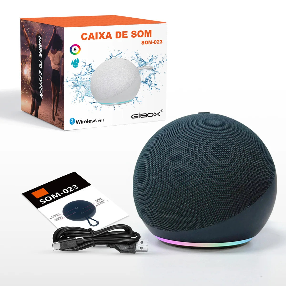 Altavoz Bluetooth Portátil para Exteriores con Alexa, Diseñado para Owl, con Sonido de Alta Calidad y un Diseño Mini de Escritorio