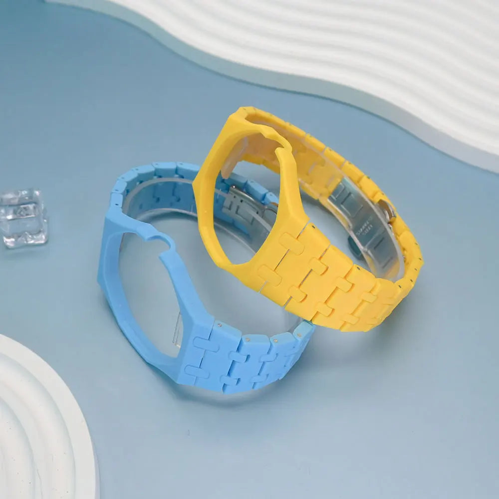 Kit de Modificación de Plástico de Lujo para Reloj Swatch X AP Royal POP, Caja de Reloj Ecológica, Correa de Reloj, Accesorio de Conversión de Reloj de Bolsillo