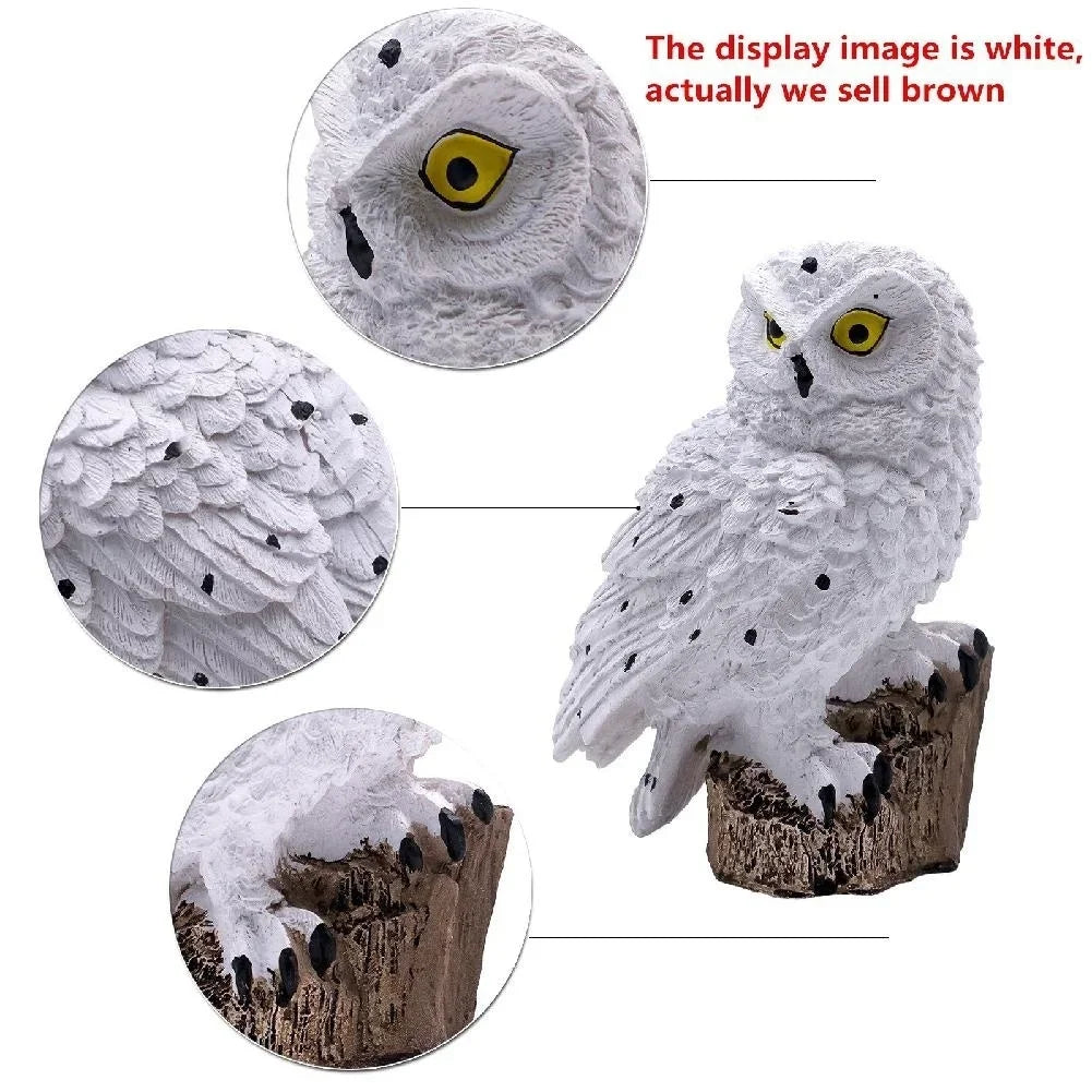 Nuevo 1 Uds. Luces de búho decorativas para exteriores, lámpara de pie para césped con energía Solar, iluminación de paisaje impermeable, camino, linterna LED de animales