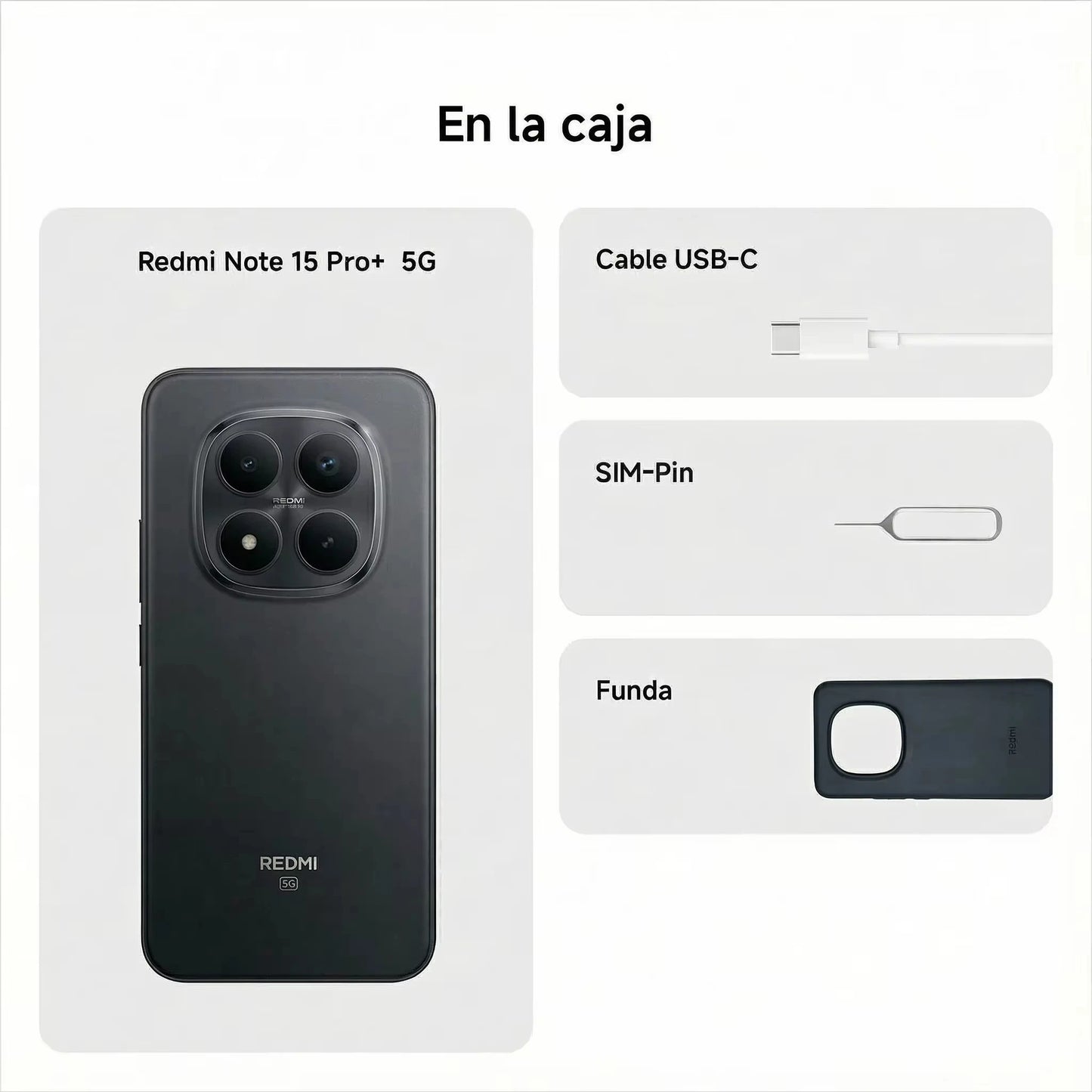 Xiaomi Redmi Note 15 Pro Plus 5G 8GB 256GB 12GB 512GB NFC Carga Rápida de 100W Cámara de 200MP Batería de 6500mAh
