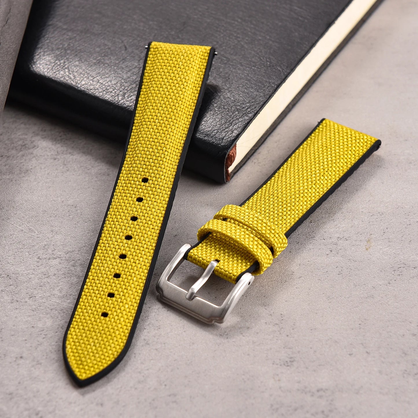 Correa de goma de lona de vela de 18, 19, 20, 21 y 22 mm, correa de nailon de liberación rápida, pulsera universal de silicona para Cartier, Seiko, Omega