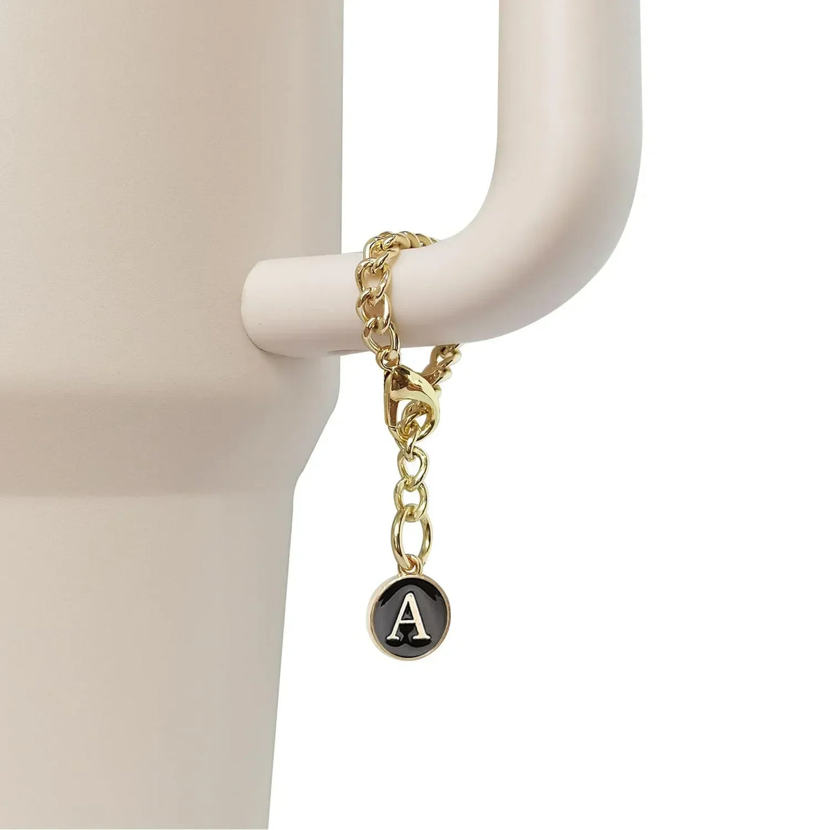Accesorios de amuleto de letra de A-Z para taza Stanley, identificación de nombre inicial, mango personalizado, accesorios para vaso Stanley, 1 ud.