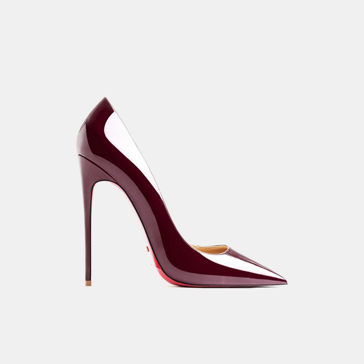 Zapatos de Tacón para Mujer 2026, Tacones de Cuero de Marca de Lujo, Zapatos de Tacón Alto con Punta en Pico y Suela Roja, Elegantes Stilettos para Damas, Zapatos de Fiesta