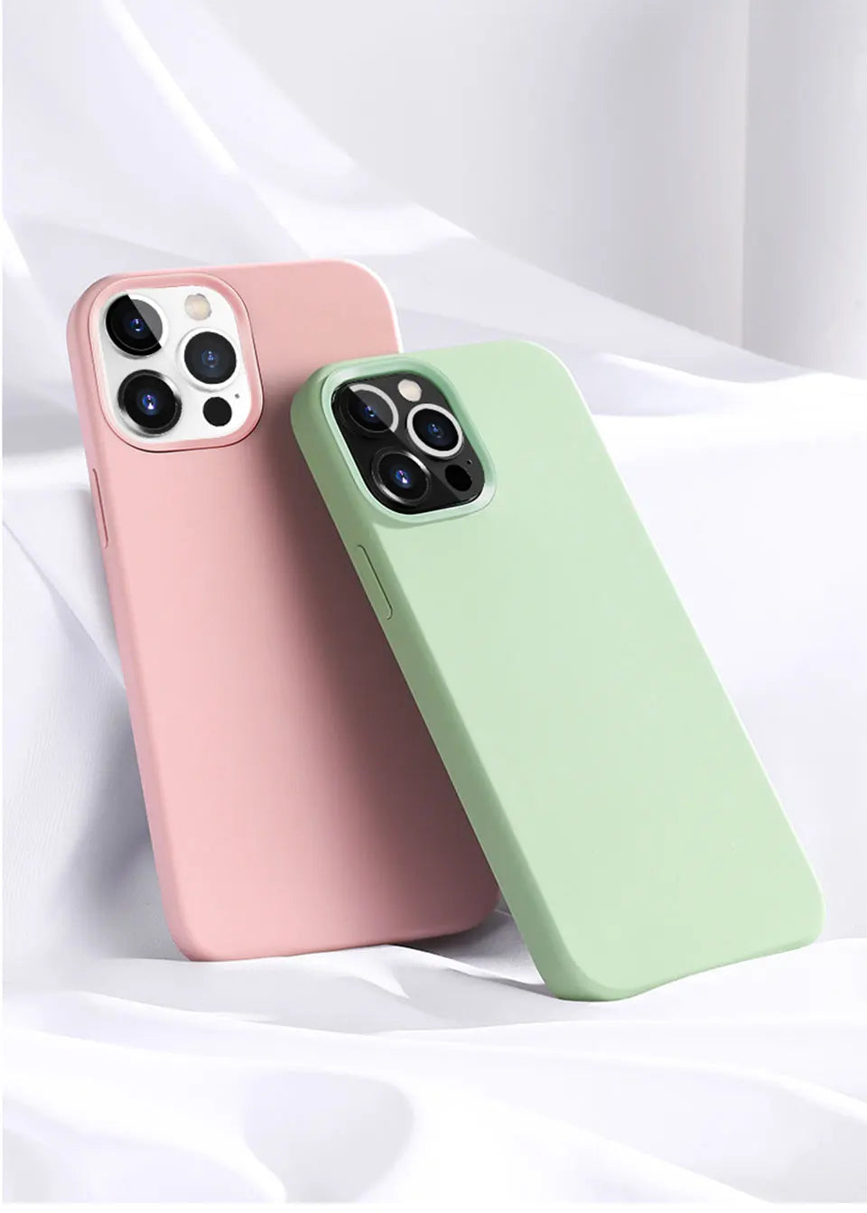 Funda de Lujo para iPhone 17 16 15 14 13 12 11 Pro Max, Funda Simple y Bonita para iPhone Air 16 15 14 Plus, Accesorios de Protección
