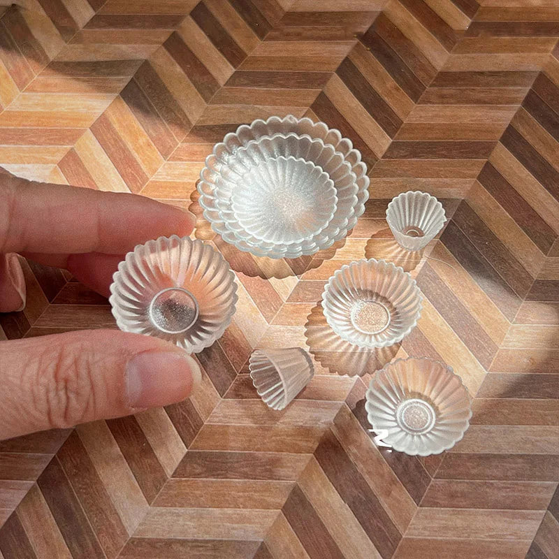 Nuevo Juego de 8 Piezas de Vajilla en Miniatura para Casa de Muñecas 1/6, Platos, Tazones y Utensilios para Muñecas Blyth, Accesorios de Escena, Juguetes