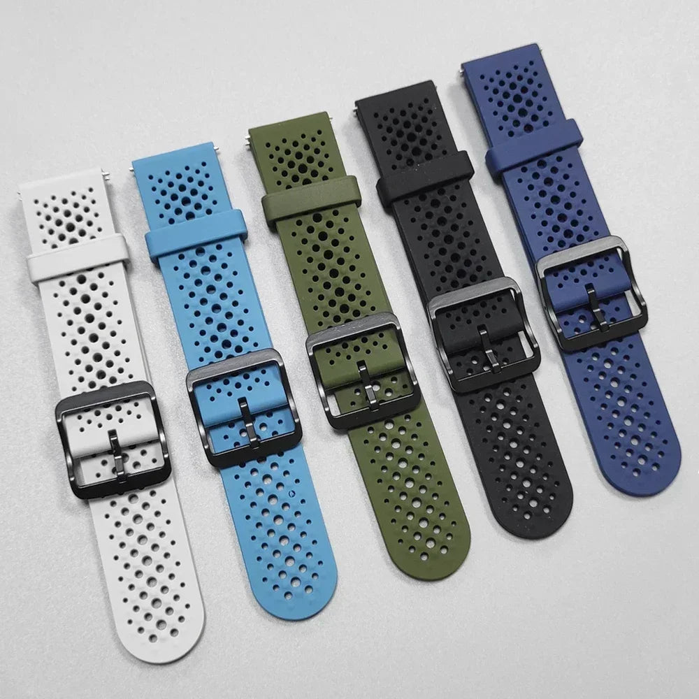Correa de 22mm para Garmin Forerunner 570 47mm 265 255 M correa de reloj para Garmin Venu 3/Vivoactive 4 pulsera deportiva de silicona transpirable