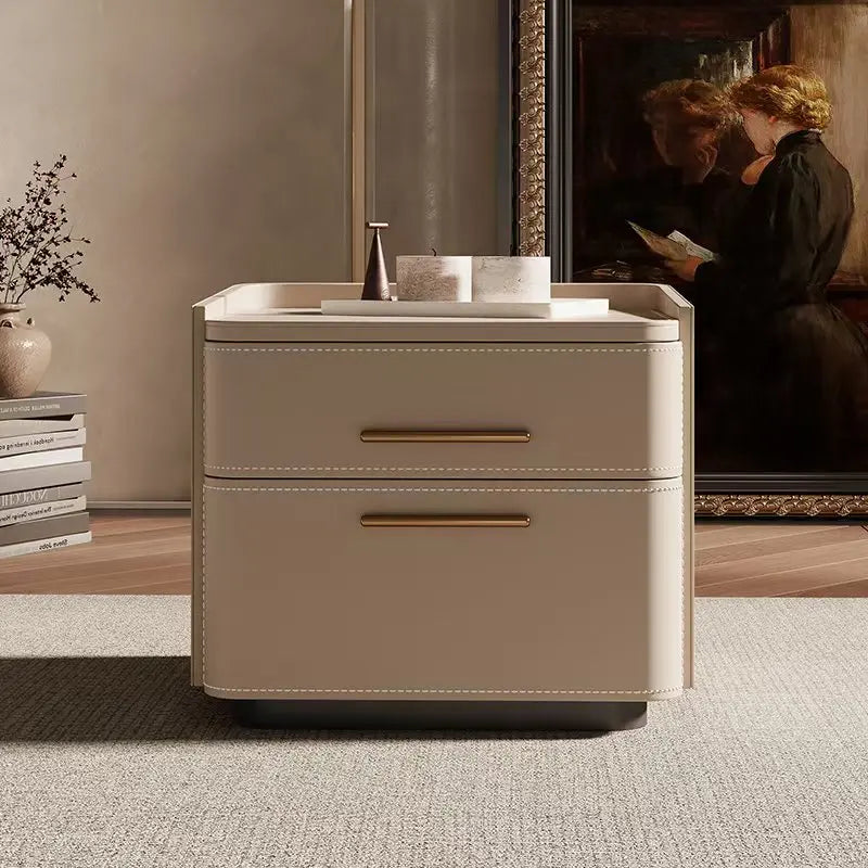 Mesita De Noche De almacenamiento De lujo, cajón Simple estético, mesita De Noche italiana, Mesitas De Noche nórdicas De moda, muebles De dormitorio