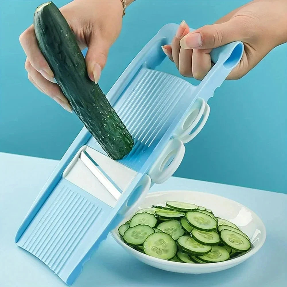 Cortador de Verduras y Frutas Multifuncional, Rallador Manual de Alimentos, Picador de Patatas, Picador de Verduras para el Hogar, Utensilios de Cocina