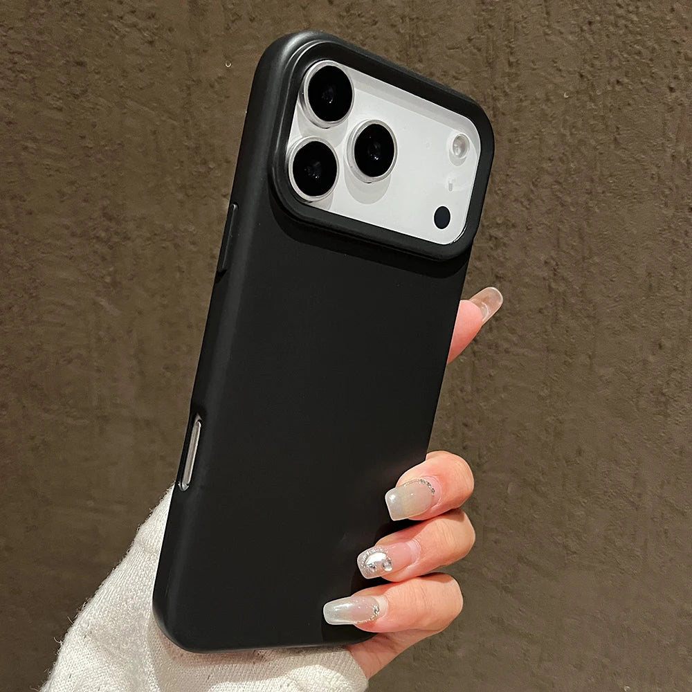 Funda protectora de silicona de Color caramelo para iPhone 17 Pro Max 17 Air 17 Pro, funda trasera de TPU suave mate a prueba de golpes