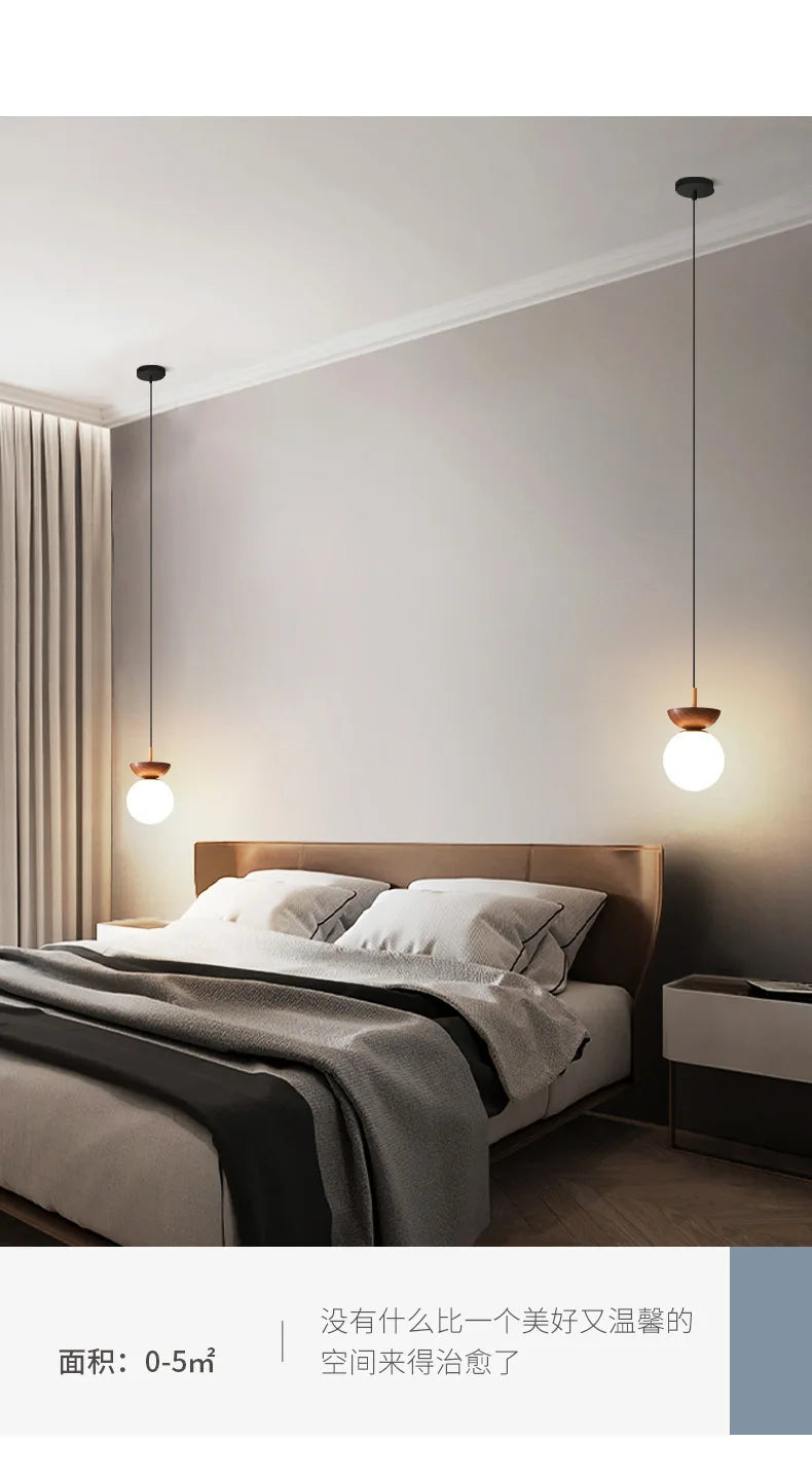 Lámparas para sala de estar, luz Led de techo para puerta de entrada japonesa, pasillo de aire, balcón nórdico, bola redonda