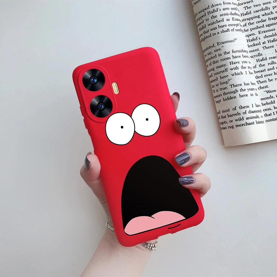 Funda de teléfono para Realme C55, Funda RMX3710, Funda trasera de silicona suave con dibujos animados bonitos para Realme C55 RealmeC55 Funda C 55 Coque