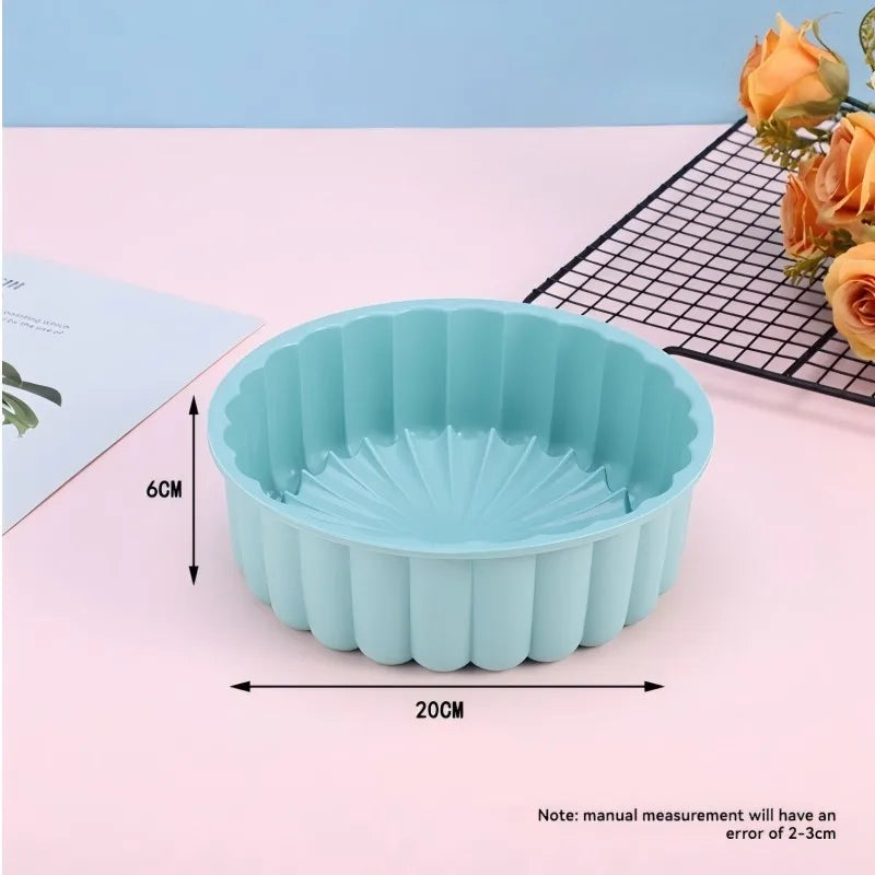 Molde de silicona para pastel, multifuncional, redondo, resistente a altas temperaturas, DIY, 1 ud.