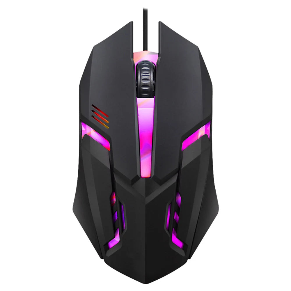 Ratón para juegos por cable USB, 5000 DPI, 3 botones, silencioso, retroiluminado, profesional, ergonómico, para ordenador, PC y portátil