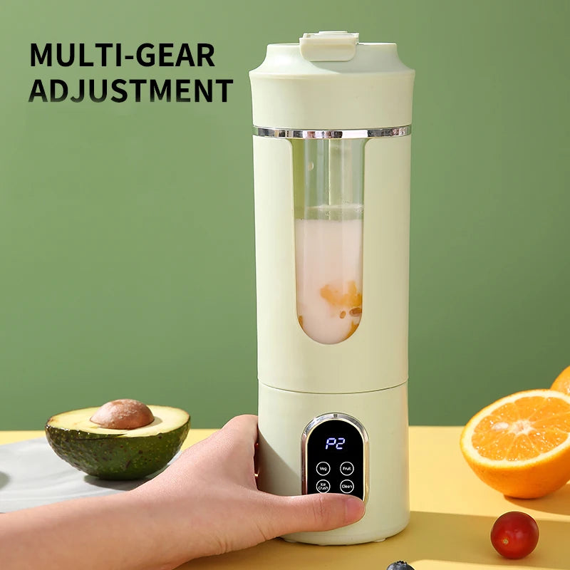 Exprimidor Portátil, Licuadora Multifuncional, Exprimidor con Carga USB, Adecuado para Hacer Smoothies, Batidos y Jugos de Frutas