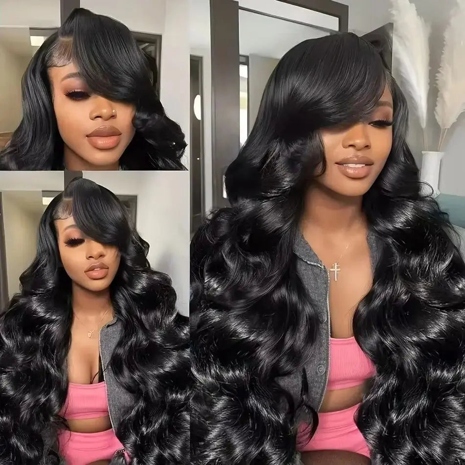 Peluca de Cabello Humano Virgen Brasileño con Ondas Naturales, Cierre Frontal de Encaje HD, Peluca 360, 13x4, 13x6, 5x5, 180% 200% de Densidad, 16-40 Pulgadas, Nudos Pre-Decolorados
