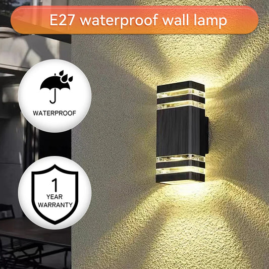 Candelabros de iluminación LED de pared, lámpara impermeable, arandela de pared externa para porche, calle, jardín, decoración del hogar, Bombilla E27