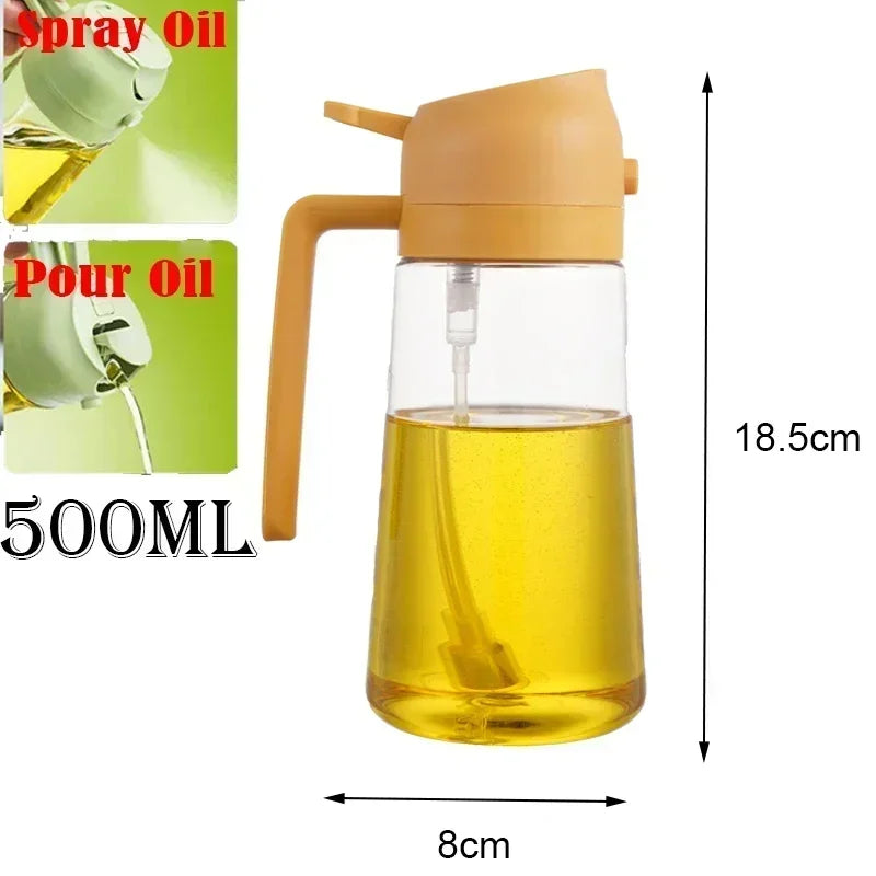 Botella pulverizadora de aceite, pulverizador de aceite de oliva, dispensador de cocina de plástico, Camping, hornear, vinagre, pulverizador de soja, accesorios de cocina