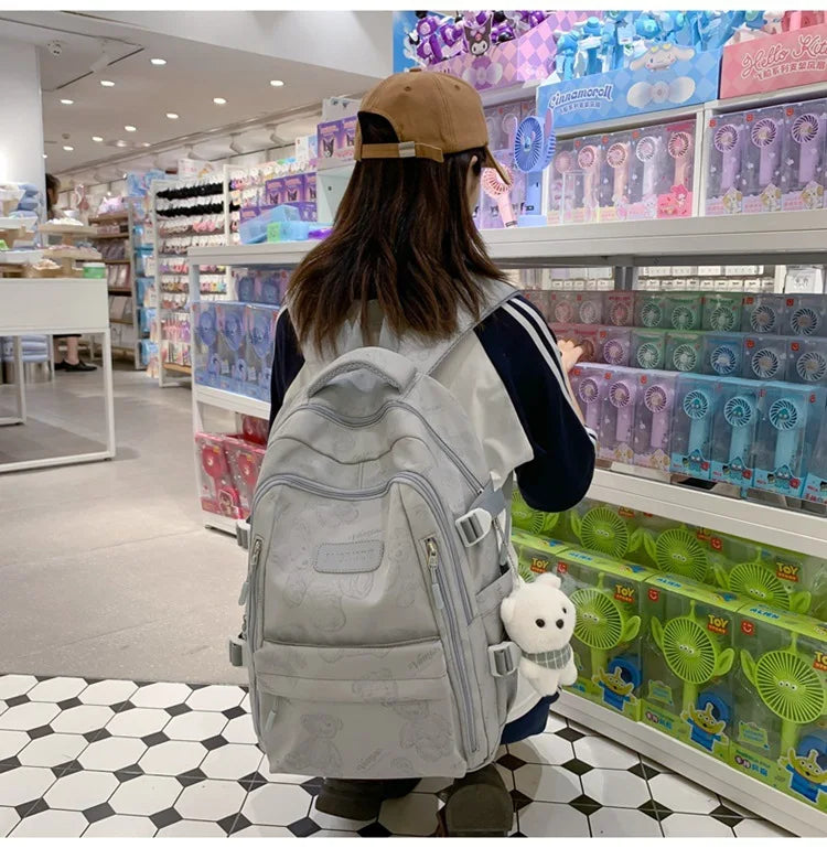 High-looking Backpack for Girls Lightweight and Large-capacity Schoolbag for Middle and High School Students Casual backpacks 배낭