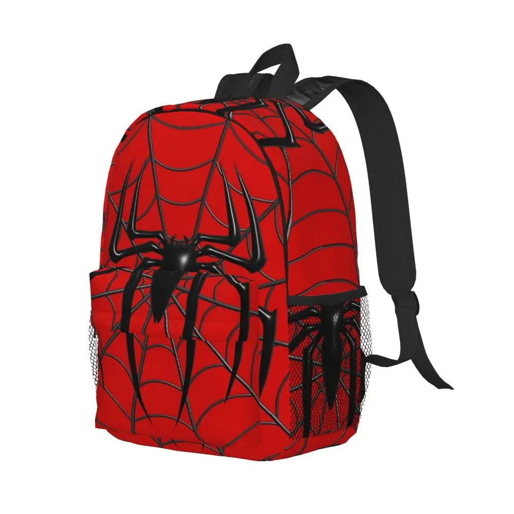 Mochila con diseño de araña y telaraña, mochila escolar para estudiantes, bolsos de hombro para ordenador, para hombres y mujeres