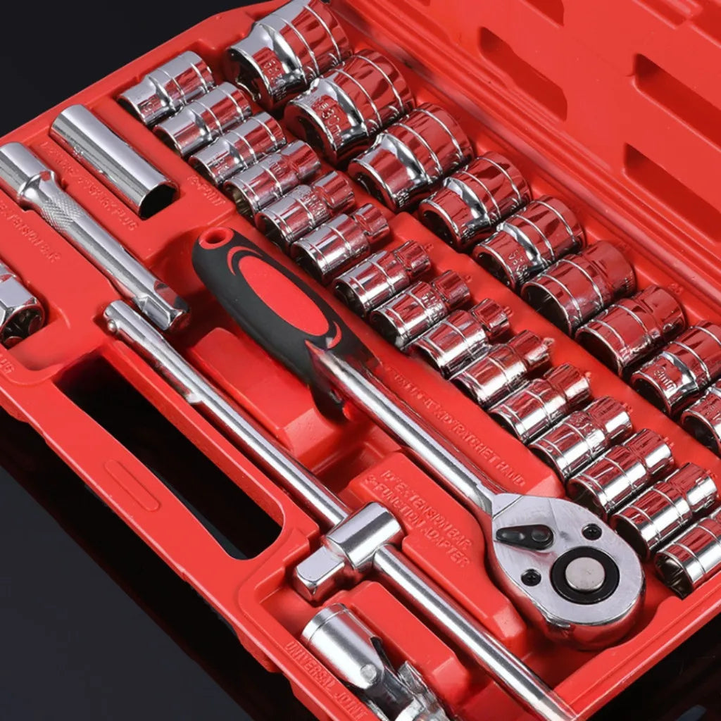 Kit de herramientas profesional 46 piezas Forjadas enchufes de alta calidad Durabilidad Durabilidad garantizada