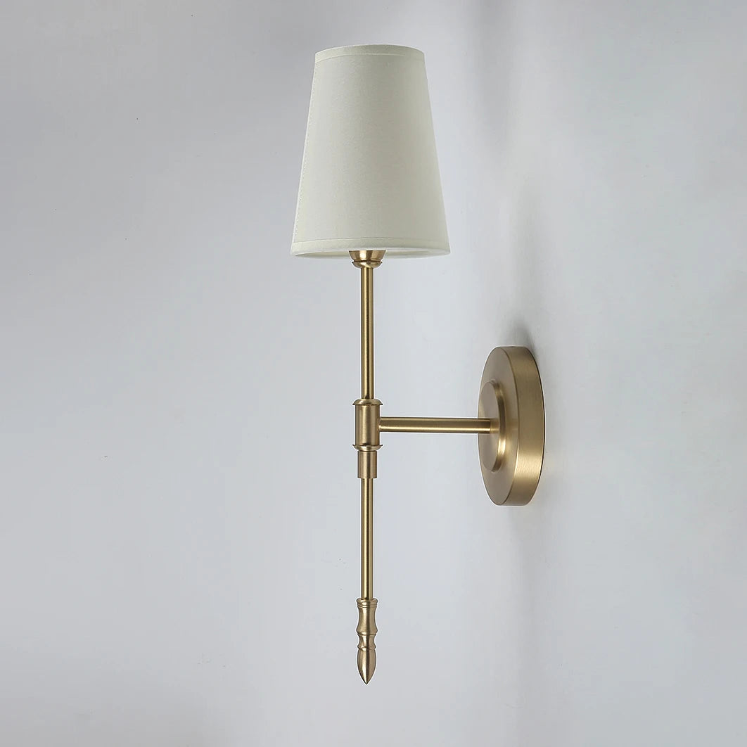 Lámpara de cobre clásica para pared, candelabro Retro para decoración del hogar, mesita de noche, dormitorio, pasillo, escaleras, luminaria interior, luces led
