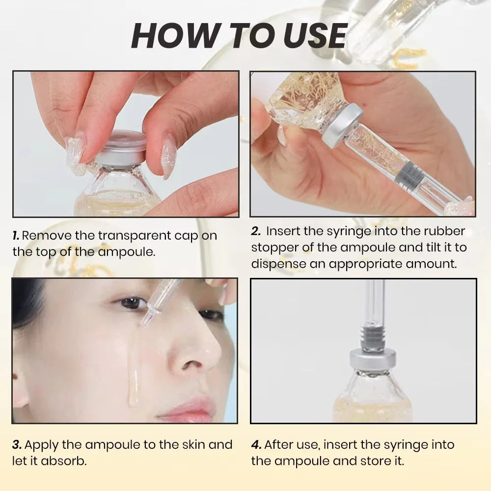 Ampolla Intensiva de Péptidos para Lifting Facial, Colágeno Profundo, Sérum Hidratante Reafirmante, Piel de Cristal, Hidratación y Reafirmación, Cuidado Facial Coreano