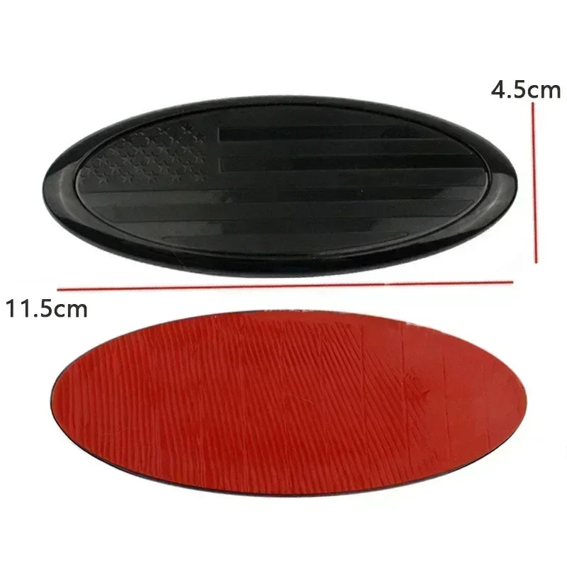 Emblema de coche ABS de 115x45mm para capó delantero y trasero, accesorios para Focus, Fiesta, Mondeo, F150, Ranger, Fusion, Kuga