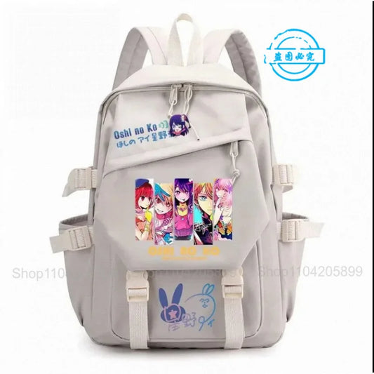 Mochila OSHI NO KO, mochila de anime recomendada para niños, mochila escolar para estudiantes, regalo para niñas, mochila de viaje diaria bonita