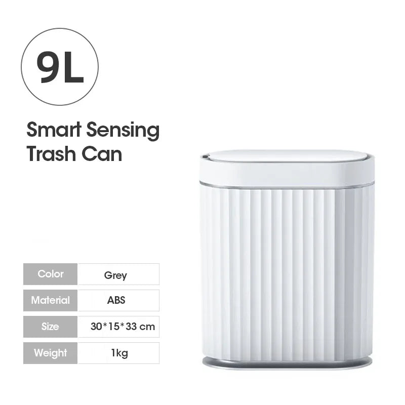 Cubo de basura inteligente para el hogar, papelera electrónica automática con Sensor inteligente de 7 y 9 litros, para cocina y baño, bote de basura inteligente