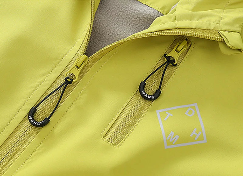 Abrigo de Felpa y Algodón para Niños, Otoño-Invierno 2026, Parka para Niños de 4 a 14 Años, Chaqueta con Capucha, Impermeable, Gruesa y Cálida, Cortavientos Informal