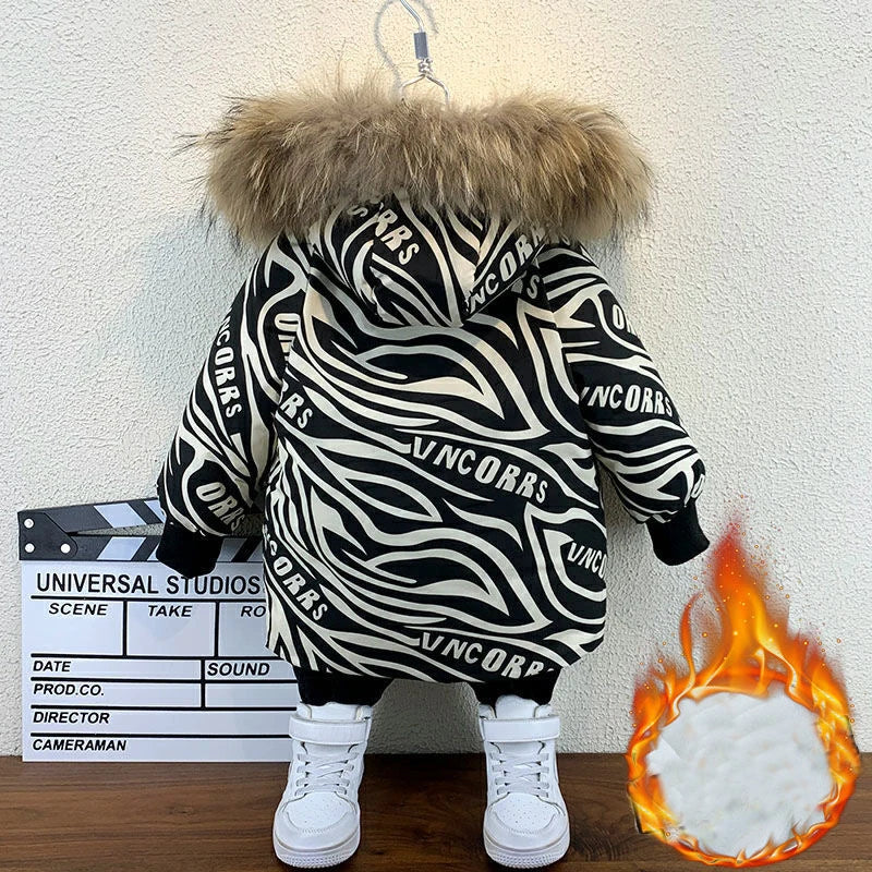 Abrigo para niños, chaqueta, prendas de vestir, Tops de algodón, moda 2023, grueso, además de terciopelo, abrigo de talla grande para invierno y otoño, ropa para niños