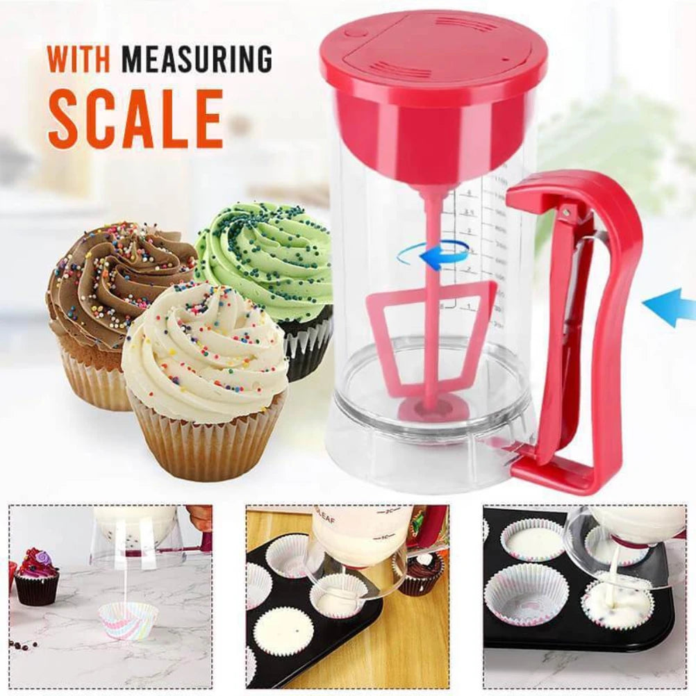Mezclador de masa para panqueques eléctrico de mano para cocina, dispensador, máquina licuadora, herramienta para hornear, aparato de cocina