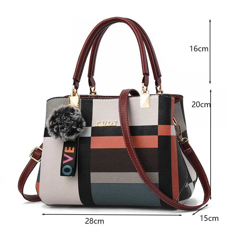 Bolso cruzado informal de cuero PU para mujer, bolso de mano de diseñador de lujo, bolso de hombro de viaje de gran capacidad