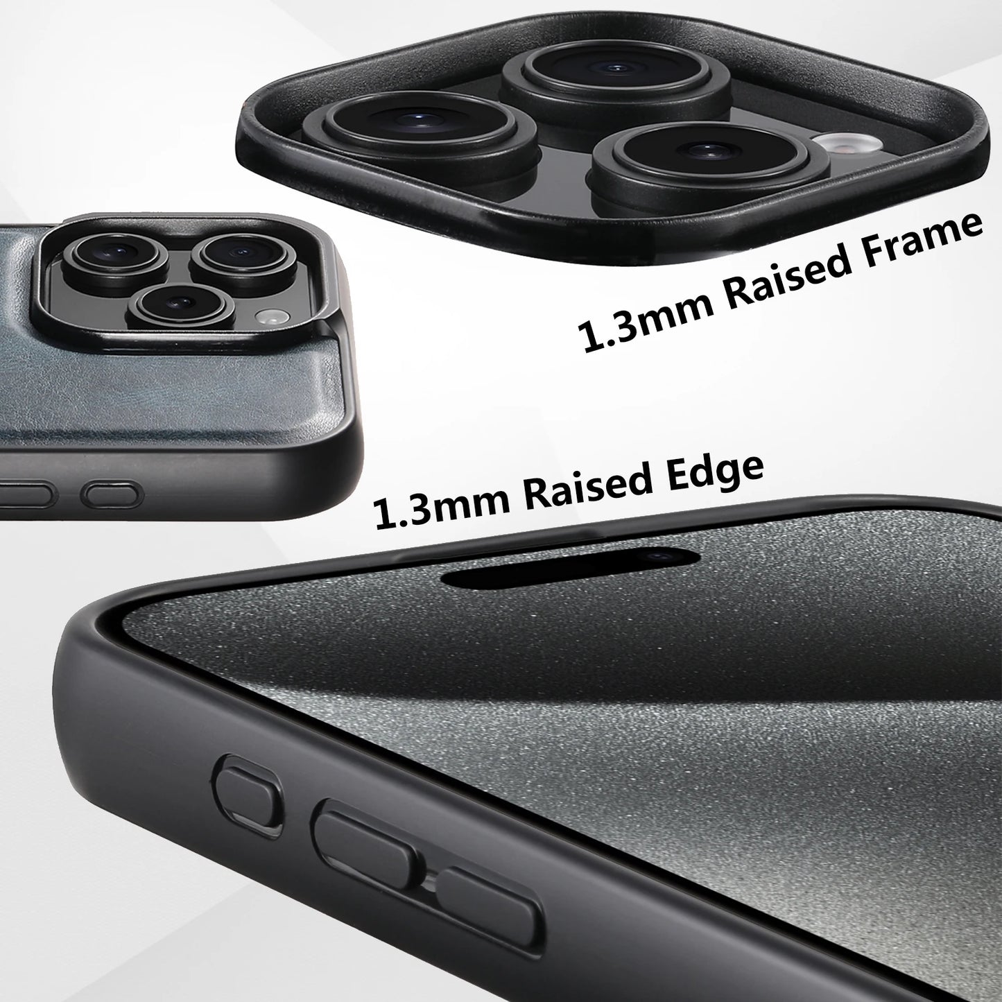 Carga inalámbrica MagSafe compatible con magnético fuerte 360 °   Funda de teléfono de cuero PU con soporte de anillo giratorio para iPhone 17 16 15 14 13 12