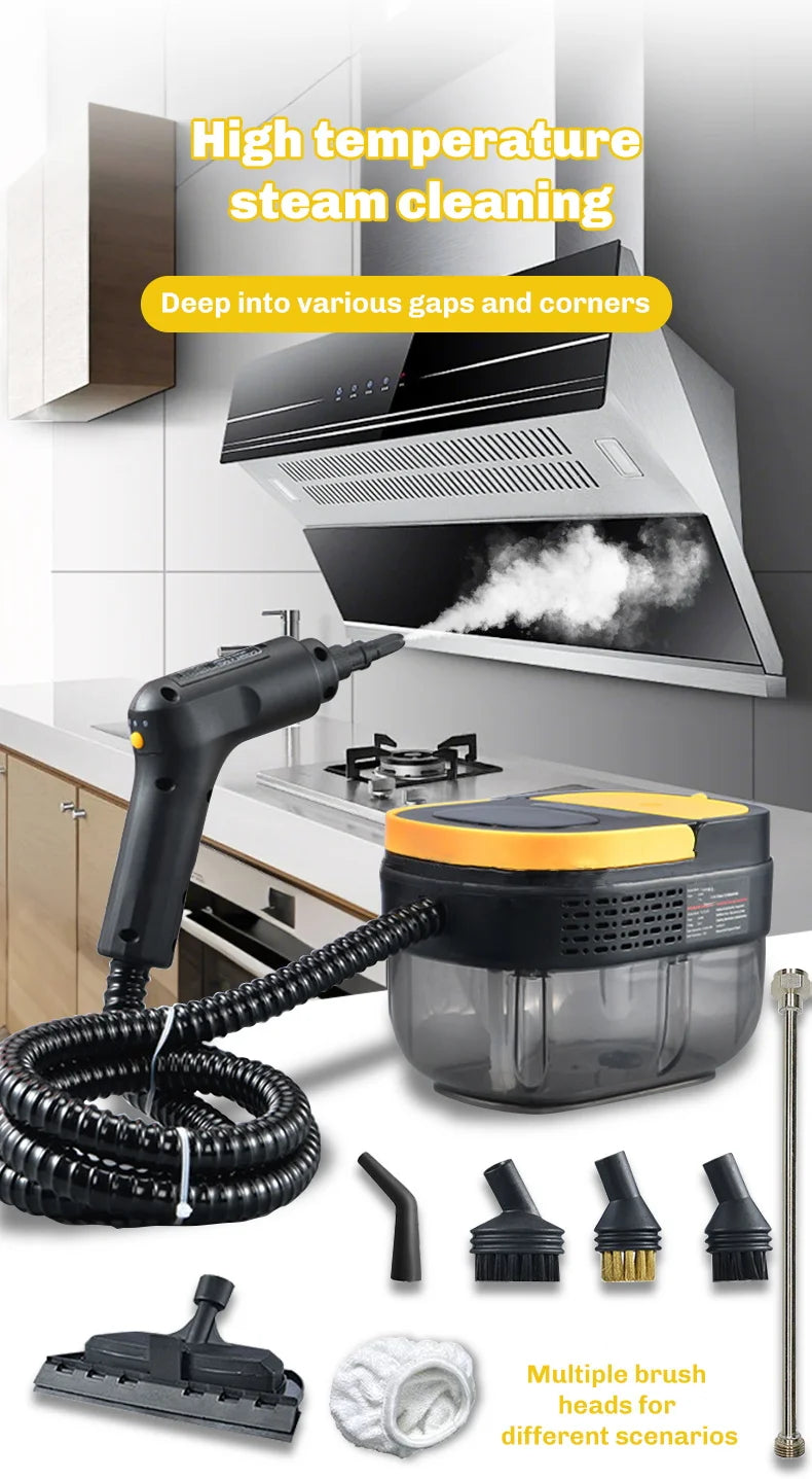 Limpiador a vapor de mano, máquina de limpieza de aire acondicionado de alta calidad, capó de cocina, electrodoméstico, herramientas limpiadoras de vidrio para coche, más limpieza