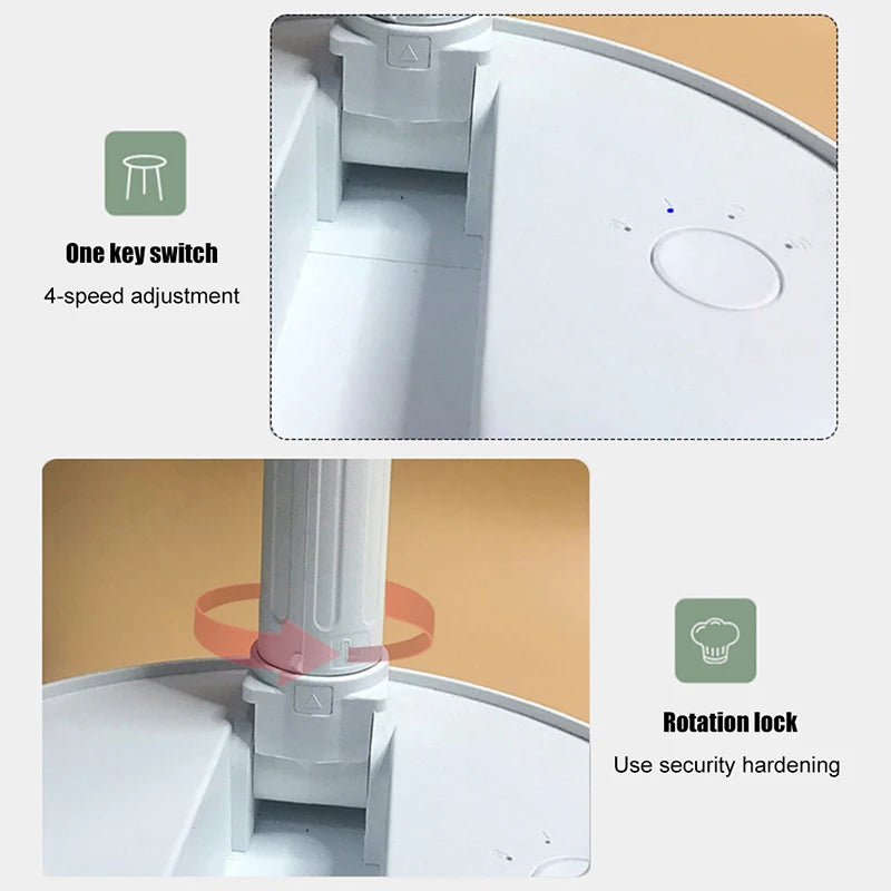 Ventilador portátil recargable, Mini suelo telescópico plegable, ventilador de verano de poco ruido, refrigeración para el hogar, dormitorio, oficina, escritorio
