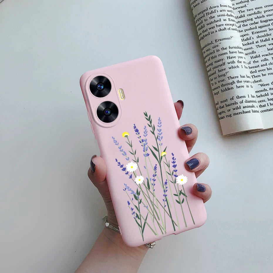 Funda de teléfono para Realme C55, Funda RMX3710, Funda trasera de silicona suave con dibujos animados bonitos para Realme C55 RealmeC55 Funda C 55 Coque