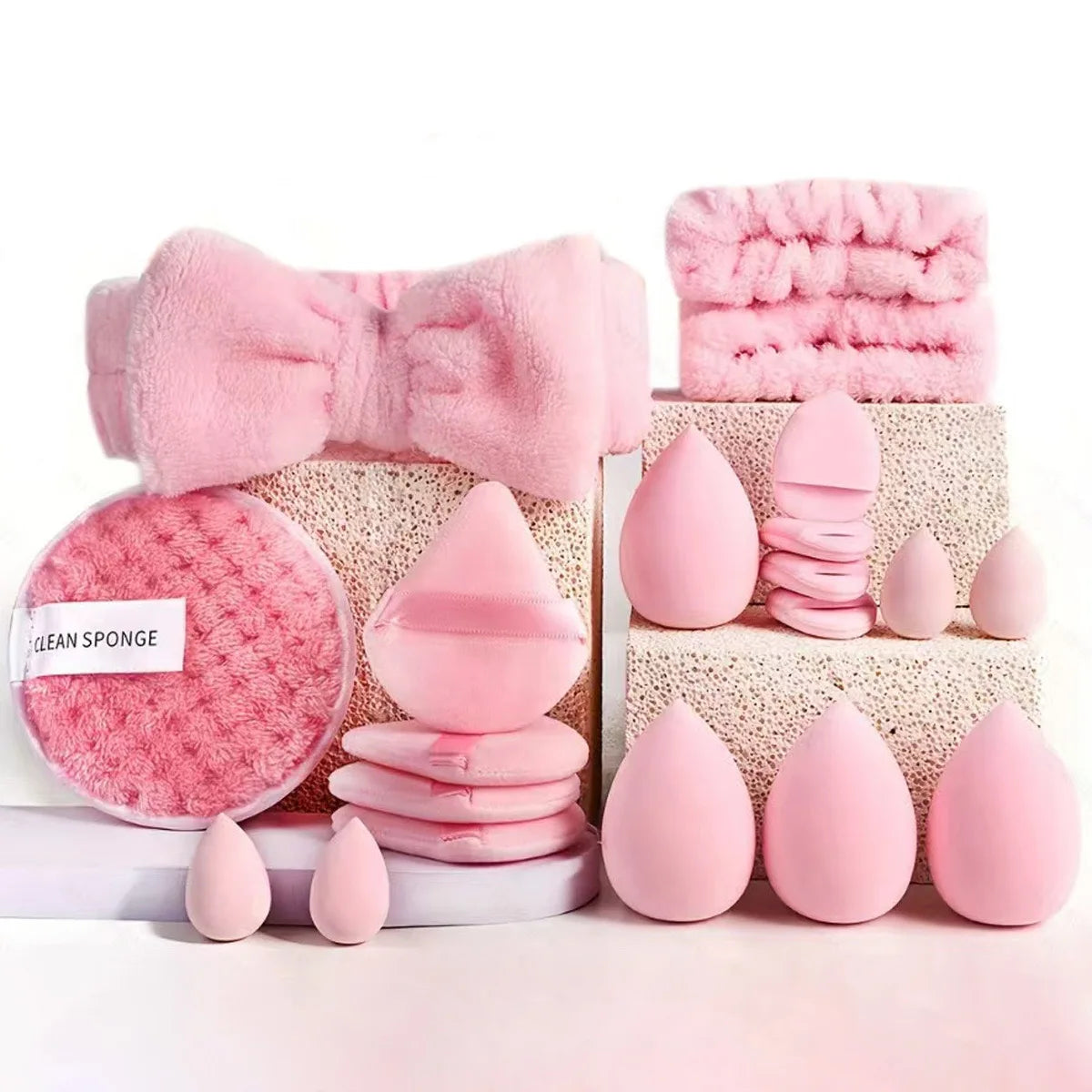 Juego de 33 Brochas de Maquillaje Profesionales para Piel Mixta, Kit Completo para Principiantes y Profesionales, Regalo Perfecto para Navidad