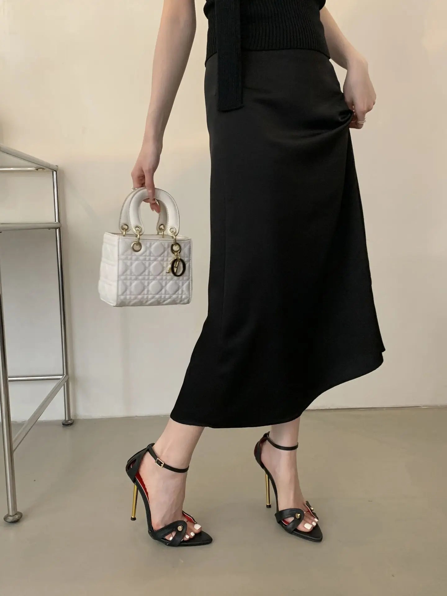 Sandalias de Tacón de Aguja con Correa de Tobillo y Estampado de Leopardo para Mujer, Zapatos de Vestir para Fiesta, Tacones de Aguja con Banda Metálica Estrecha y Punta en Pico